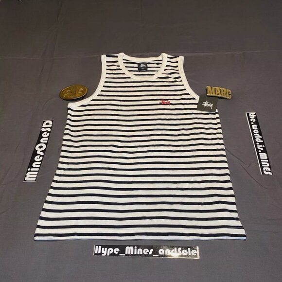 NWT Stussy Fine Stripe Tank - S - Picture 1 of 9